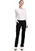 Cherokee Women Scrub Pant with Straight Leg Pull-on Pant Medical Bottom with 4 Pocket & 2-Way Stretch Fabric Plus Size - WW110P, 2XL Petite, Black