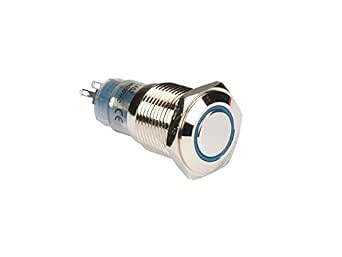 VS-ELECTRONIC - 300614 кнопочный переключатель, 0,5 А/230 В, SPDT, синий R1600B