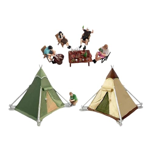 Set Miniatura Camping Realista Escala 1:64 miniatura 1