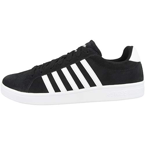 K-Swiss Herren Court TIEBREAK SDE Sneaker, Black/White, 44 EU