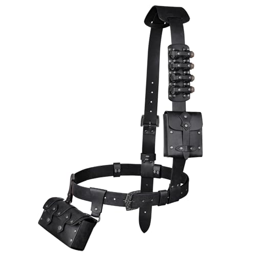 YIZITU Práctico Y Ligero Juego De Cartera Con Cinturón De PU