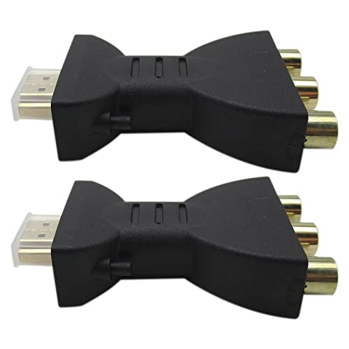 Adaptador HDMI Macho a 3 RCA Hembra 2-Pack miniatura 4
