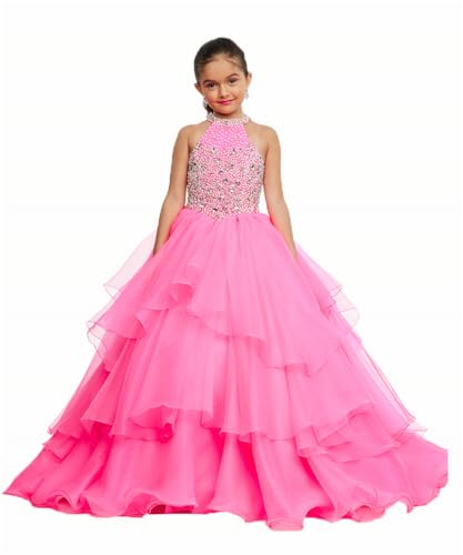 Little Girls' Organza Pageant Party Ball Gowns Flower Girls Pageant Dress