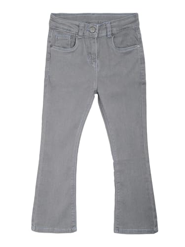 Image of Tales & Stories Girl's Grey Boot fit Spandex Washed Jeans-477836