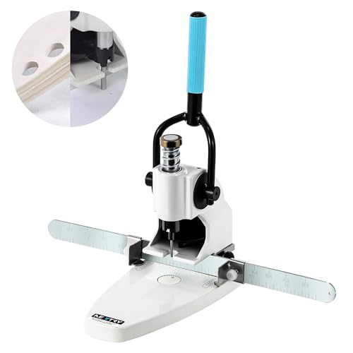 NEWTRY 穴あけパンチ 強力な1穴パンチ 手動 １穴 深穴 深さ30mmまで 名刺/用紙/しおり/タグ/ポリ袋/不織布/柔らかい革 穴あけ 卓上型 穴径 (6mm)