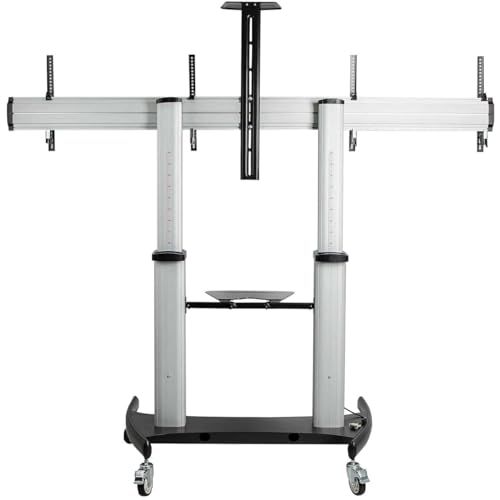 Soporte rodante doble para TV 37-60 pulgadas, 50kg c/u miniatura 4