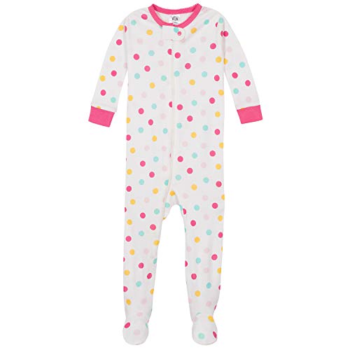 Image of Gerber Baby Girls 2-Pack Footed Pajamas