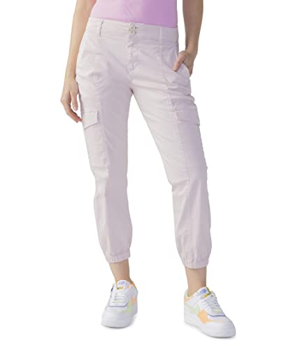 Sanctuary Rebel Pants for Women - Cotton-Blend Construction - Elasticized Fitted Ankle Cuffs - Side Pockets