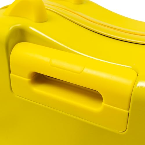 18”Kids Luggage, Kids Ride On Luggage with Spinner Wheels, Freestanding Kids Rolling Luggage with Password Lock, Kids Suitcase for Outings Riding And Rolling Short Trips and Airport Travel (Yellow)4