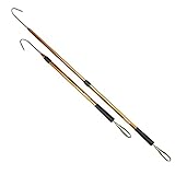 GAFFER SPORTFISHING Extendable Aluminum Fish Gaff with Sharp Stainless Steel Fishing Spear Hook | Lightweight Sturdy Fishing Pole | Ergonomic Grips, Lanyard, and Saltwater Fishing Gaff- 54” (Gold)