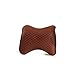 Appui TêTe de Voiture Oreiller Cervical Coussin Mousse MéMoire Headrest Pillow Polyester Sangle éLastique Fixe pour Adultes,Brown