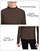 HASMES Girls Long Sleeve Shirt Kids Turtleneck Athletic T-Shirt Sports Activewear Yoga for Teens(Age 7-14) Brown