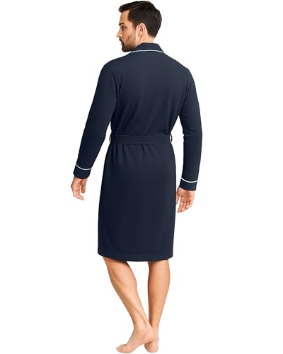 NY Threads Men's Robe Cotton Blend Knit Bathrobe2