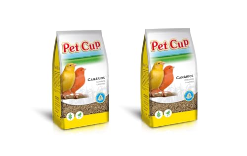 ALIMENTO Canarios Standar 850 GR PET CUP Pack 2 Unidades. Semillas Naturales para Aves