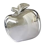 OFFSCH Keramik Apfel Figur 3D 3.15 Zoll Weihnachtsdeko Geschenk für Nachbarn und Party Tischdekoration Haushalt