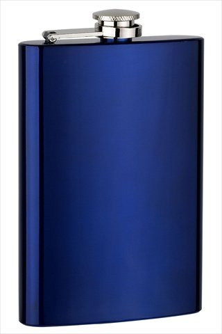 FJX Wholesale HFL-R013B 8oz Blue Painting Flask