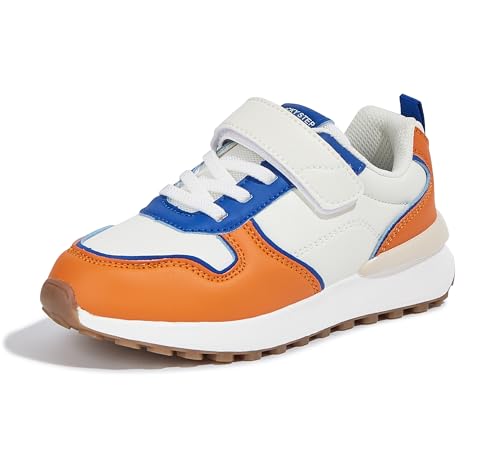 LUCKY STEP Kids Sneakers for Girls Boys Running Non-Slip Tennis Casual Walking Shoes Hook and Loop Unisex-Child Storybook Shoes for Big Kids, Little Kids & Toddlers