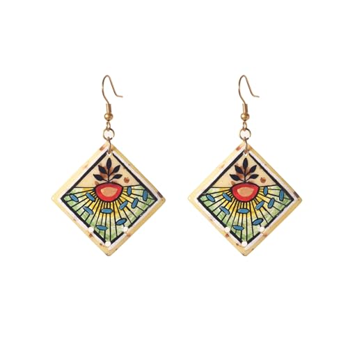 Image of Boho Chic Earrings Collection - Colorful Tassel, Chandeliers, Hoops & Huggies for Women