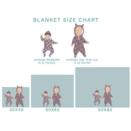 Hawskgfub Woodland Animals Neutral Baby Boy Girl Blanket, Nursery Boho Forest Bear Deer Fox Owl Flannel Fleece Swaddle Receiving Blankets, Soft Unisex Toddler Infant Kids Newborn Crib Bedding 30 X 40 #TOP7