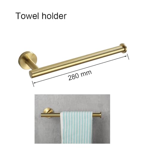 Ensemble porte-serviettes or brossé pour une routine douce - 3