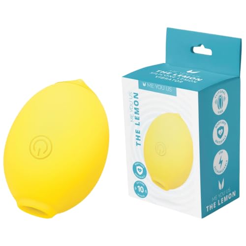 Me You Us Lemon Clitoral Stimulator Compact Body Safe Clitoral Vibrator with Targeted Stimulation Smooth Finish