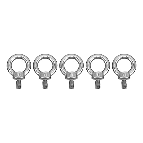 Happyfit 5pcs m8 anillo de elevación de acero inoxidable perno tornillo de tornillo de anillo marino de servicio marino