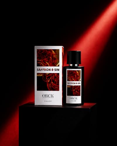 Image of Saffron & Sin Eau De Parfum for Men & Women, 50 ML | Premium Long-Lasting Unisex Perfume | Bitter Almond & Saffron Top Notes | Jasmine & Cedar Heart Notes | Ambergris, Musk & Woody Base | Sophisticated Luxury Fragrance