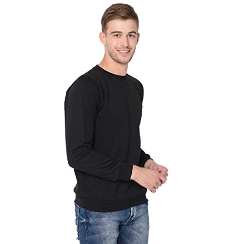 Image of Rigo Fleece Printed Round Neck Sweatshirt for Men | Full Sleeves Sweatshirt for Men | Casual Wear & Stylish Sweatshirts for Men