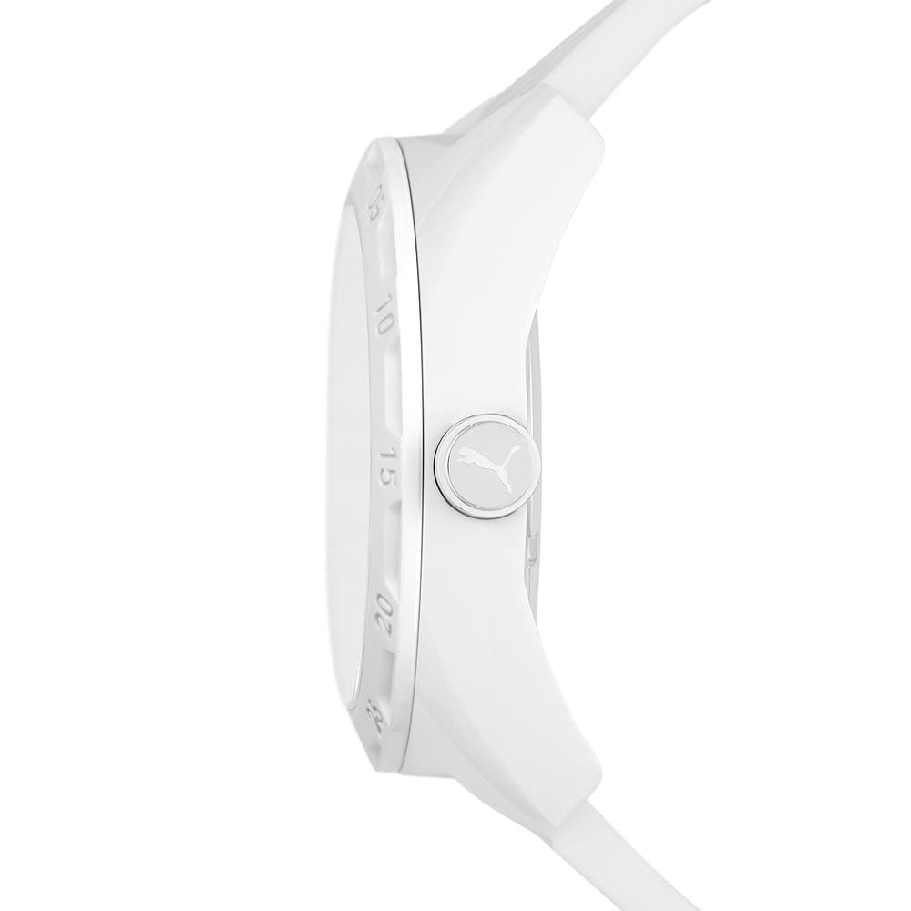 PUMA Street Watch pour Homme, Mouvement à Quartz avec Bracelet en polyuréthane, Silicone, Cuir ou Acier Inoxydable