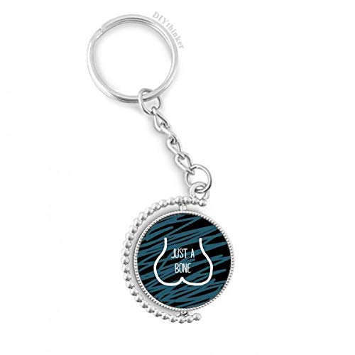 Keyholder bleu rotatif Juste Funny Bone, une idée cadeau originale de 3,5 pouces