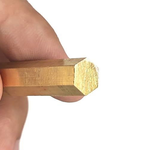 ステンレス六角棒、 真鍮六角棒 10本パック 長さ1000mm、幅4〜6mm(5x1000mm)