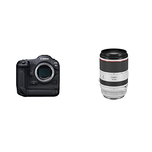 Image of Canon EOS R3 Body with RF 70-200mm F2.8 L IS USM Lens, Telephoto Zoom Lens, Black