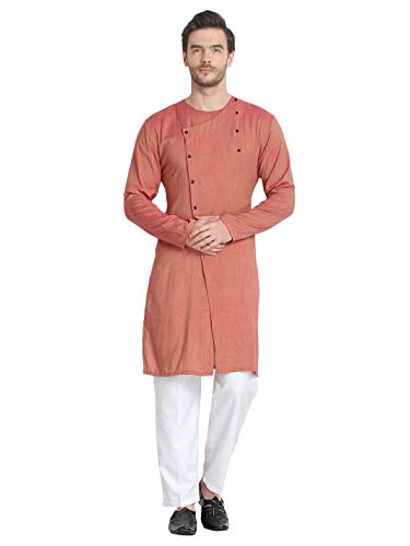 Image of Leriya Fashion Men's Slub Cotton pathan Suit Kurta