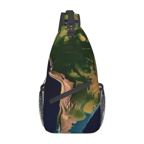 Bolso tipo Sling Bandolera Unisex South America