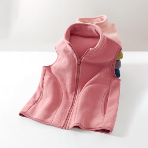 Girls Warm Fleece Vest Zip Up Sleeveless Sherpa Jackets Lightweight Soft Fuzzy Vests with Pockets Furry Outerwear3