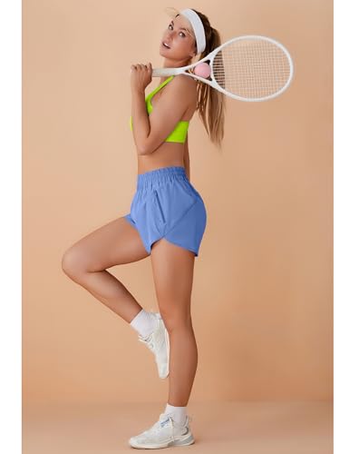 Image of BMJL Women's Athletic Shorts Running Workout Shorts Gym High Waisted Summer Short with Waistband Pocket