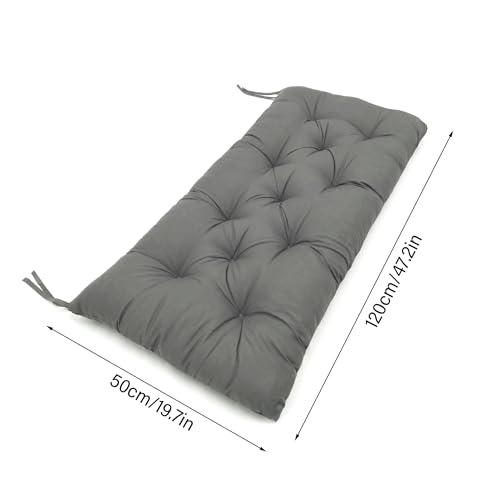 Coussin de banc d'extérieur de qualité supérieure gris foncé