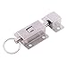 TMP1105 Hook-Latches 3 Inch Long Stainless Steel Spring Door Latch with Button Slide Lock Barrel Bolt Practical