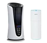 HoMedics Total Comfort Deluxe Humidifier with BONUS Cordless, Rechargeable, Portable Ultrasonic Humi