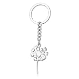 Dandelion Keychain,with Hollow Nature Pendant Bag Charms for Women, Cute Key Chains Gift for Women Men Boys Girls Nature Lover, Elegant Purse & Backpack Accessory