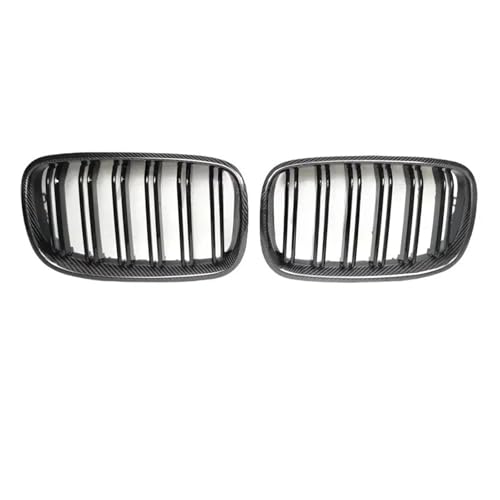 Calandre avant pour BMW X5 E70 pour remplacer des grilles usées par du vrai carbone double latte