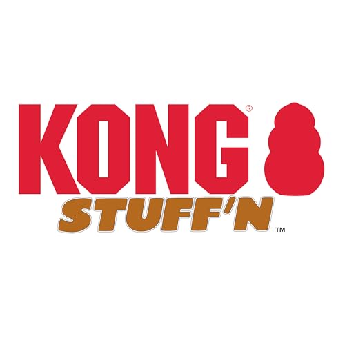 KONG Stuff'N All-Natural Erdnussbutter - Mess-Free Düse zum einfachen Füllen von KONG Hundespielzeug - 170g