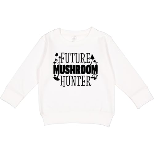 inktastic Future Mushroom Hunter Toddler Sweatshirt 7 White 453d2