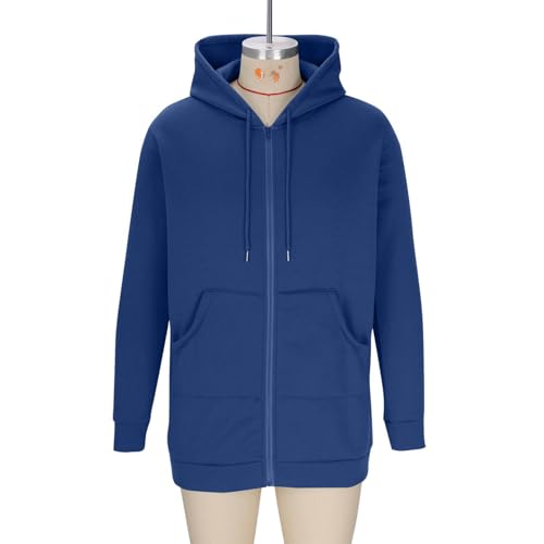 Long Hoodies for Men Zip Up Flannel Fleece Oversized Tunic Full Length Sweatshirts Jackets Coats with Pockets 20253