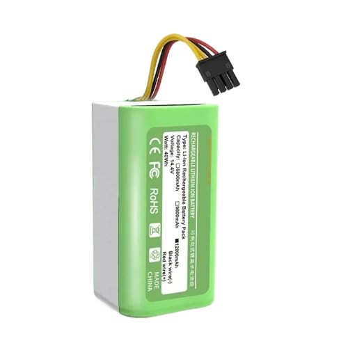 18650-14.4V 3500mAh Li-lon Battery,Compatible For Cecotec Conga，1290 1390 1490 1590 Vacuum Cleaner Genio Deluxe 370 Gutrend Echo 520 Rechargeable Battery(L4P-3200mAh 1pcs)