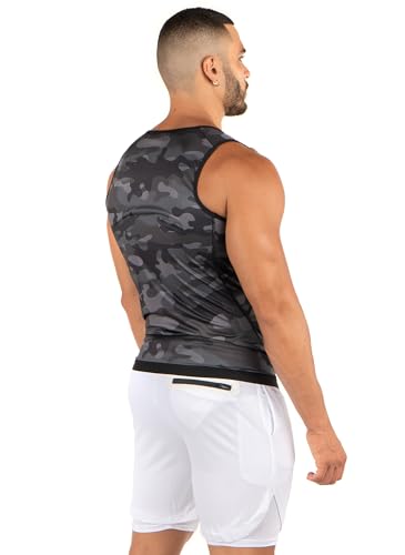 Chaleco de compresión Kewlioo con cremallera para gimnasio y ejercicio 3