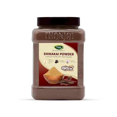 Image of Thanjai Natural Shikakkai Powder 250g Jar Pure and Natural Hair Conditioner | Natural