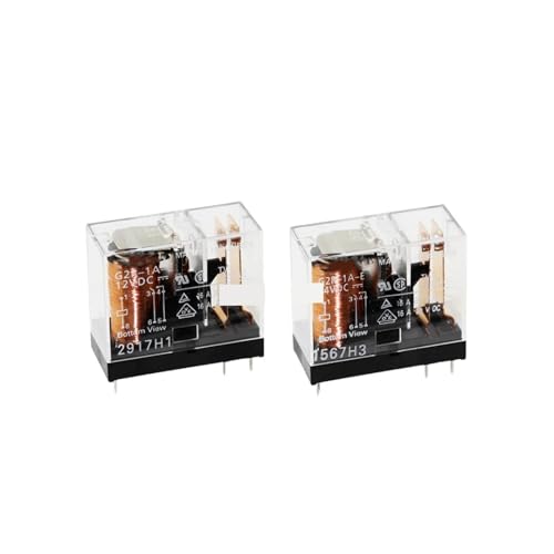 Relais G2R-1A-E-24VDC 6P 16A pour circuits imprimés et automatisation industrielle - Lot de 5