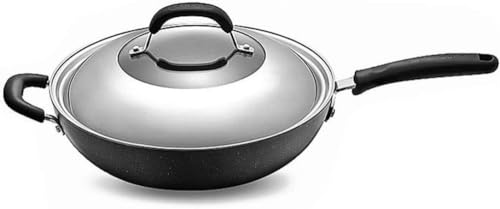 Wok con tapa premium y mango ergonómico 30 cm miniatura 1