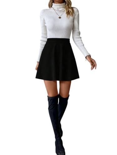 Sweet Hearts Skater Skirts for Women- Basic Casual Versatile Stretchy Mini Tennis Skirt Made in USA4